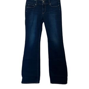PAIGE Women's Boot Cut Jeans - Dark Blue